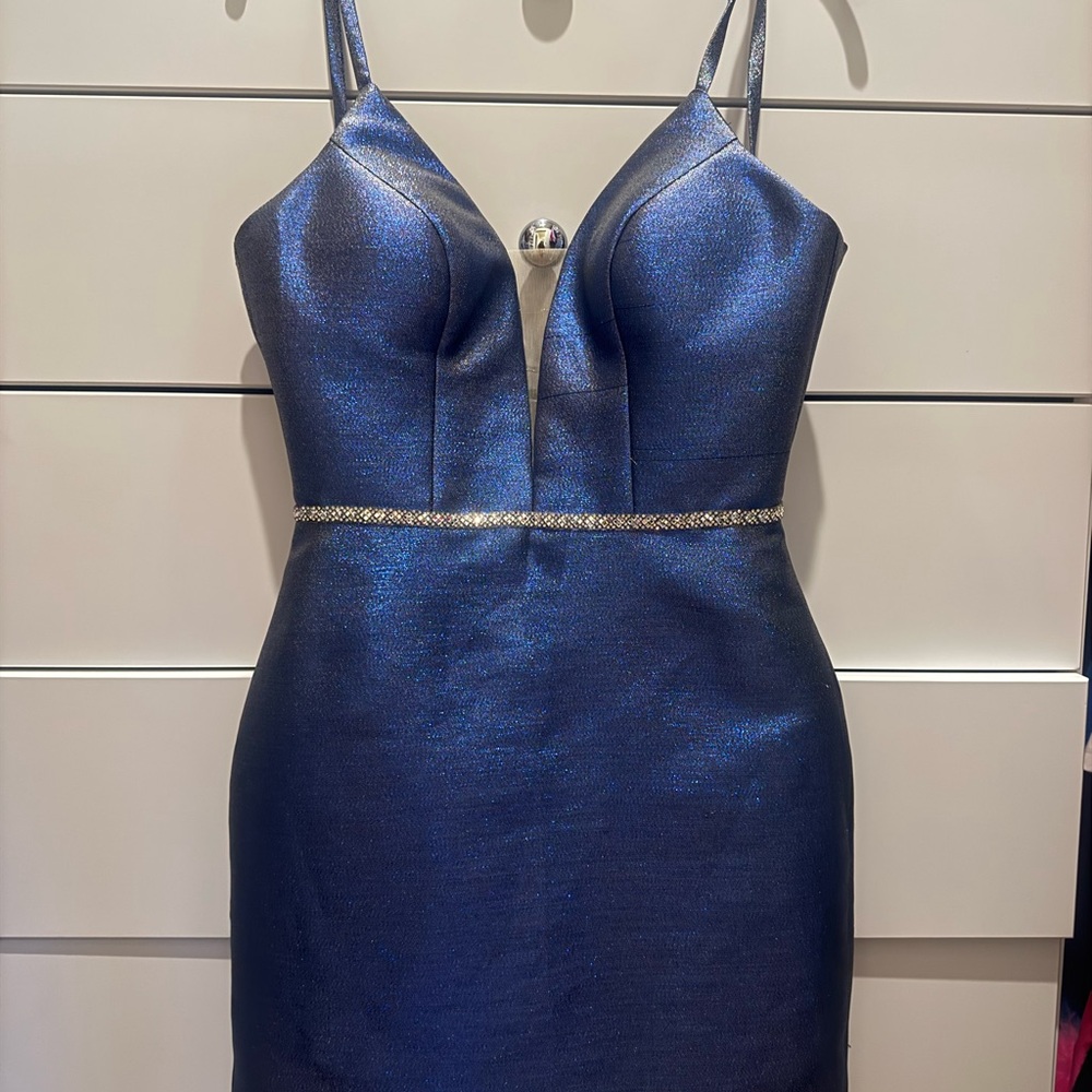 Narianna Short Blue Sparkly Dress XS